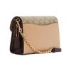 COACH Lane 20 Chain Presbyopia Letter Logo Artificial Leather Crossbody Bag Small Women's Light Khaki