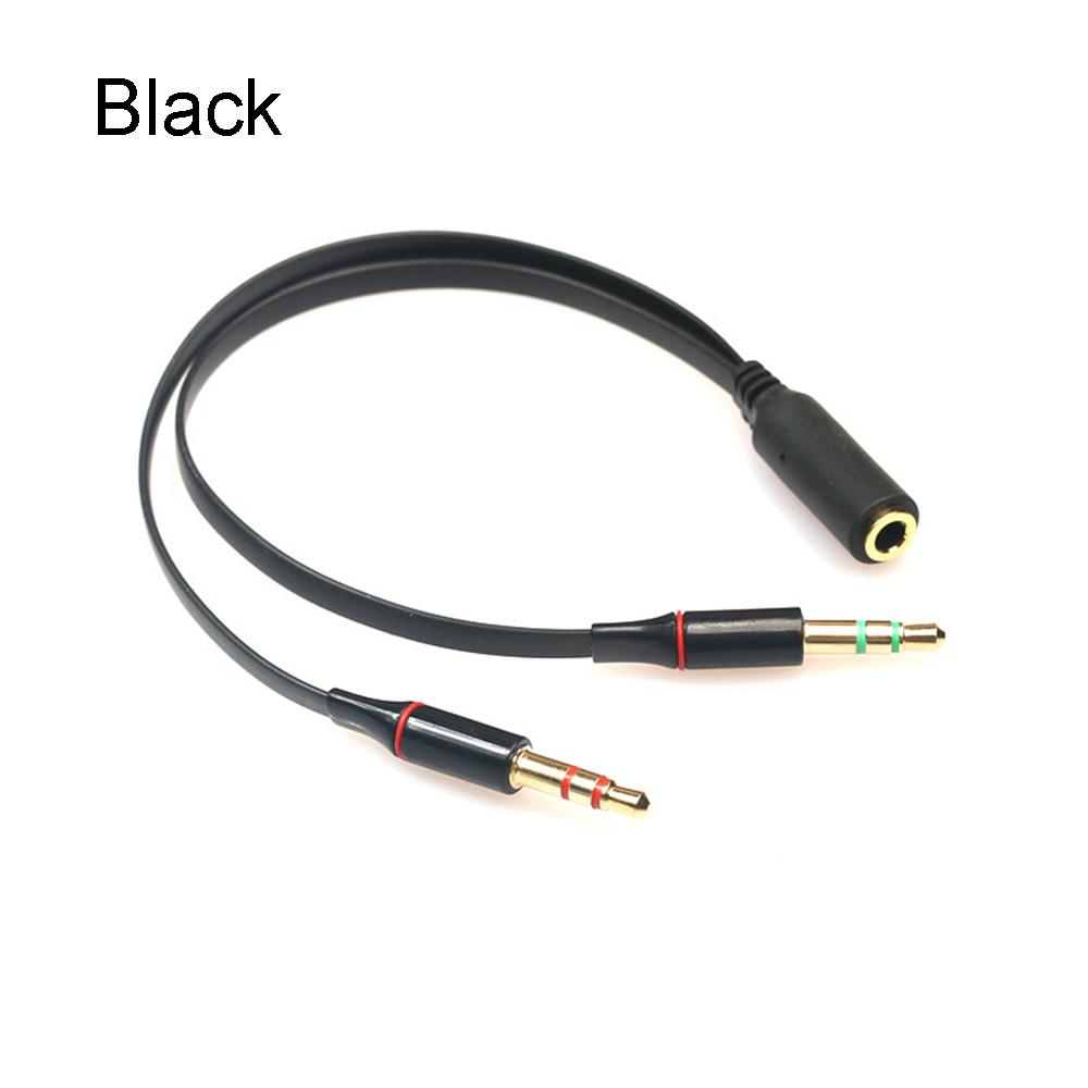 Professional Universal Earphone Microphone Splitter Audio Cable Headphone Earphone Adapter Cord