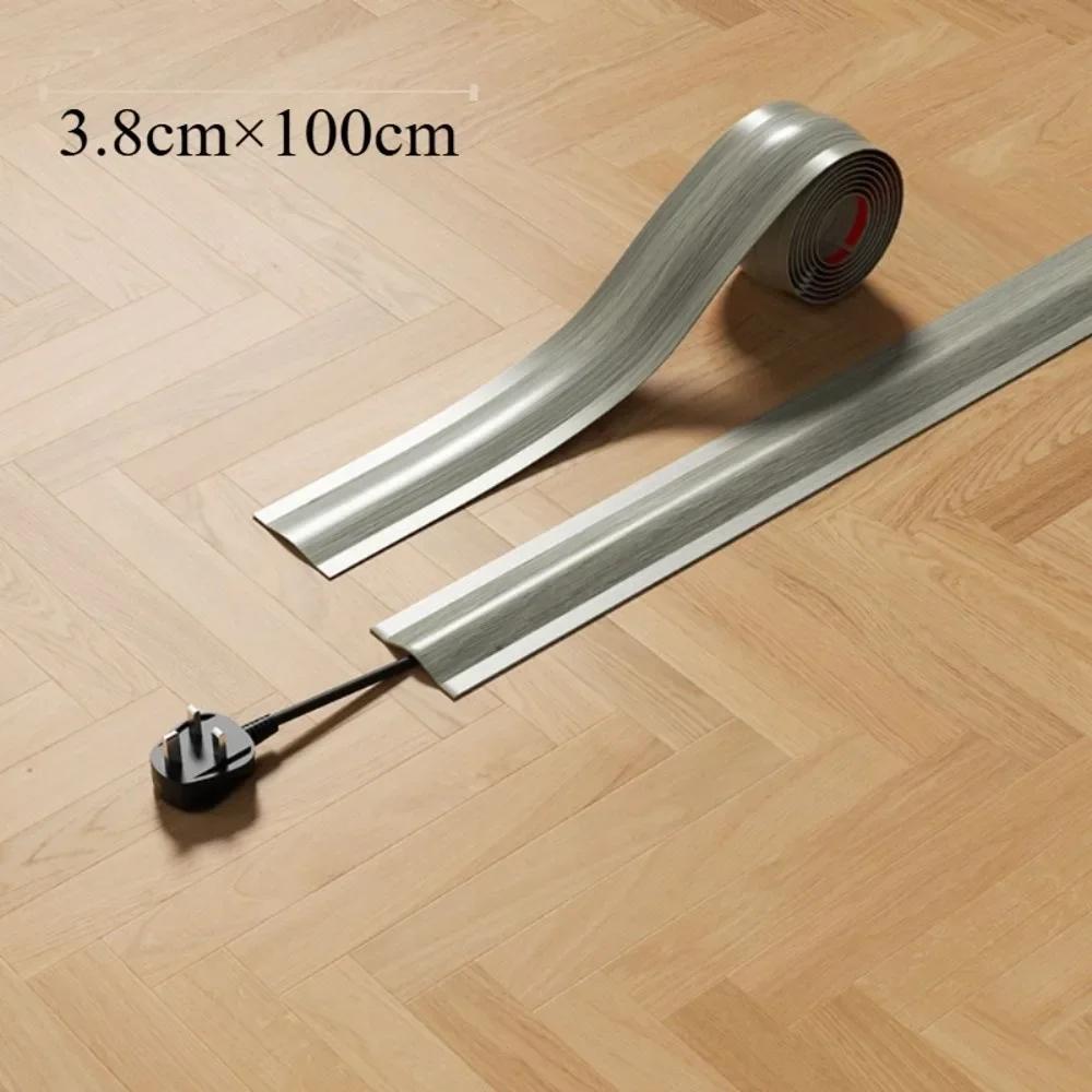 Высококачественный мягкий чехол для шнура ПВХ Прочный напольный кабельный канал Самоклеящийся Органайзер для кабелей Защитная крышка для проводов Офис