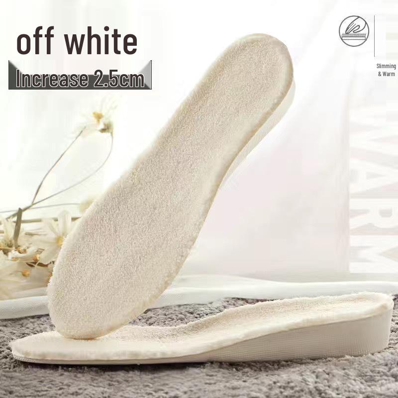 Height-Increasing Winter Fleece Insoles for Men and Women