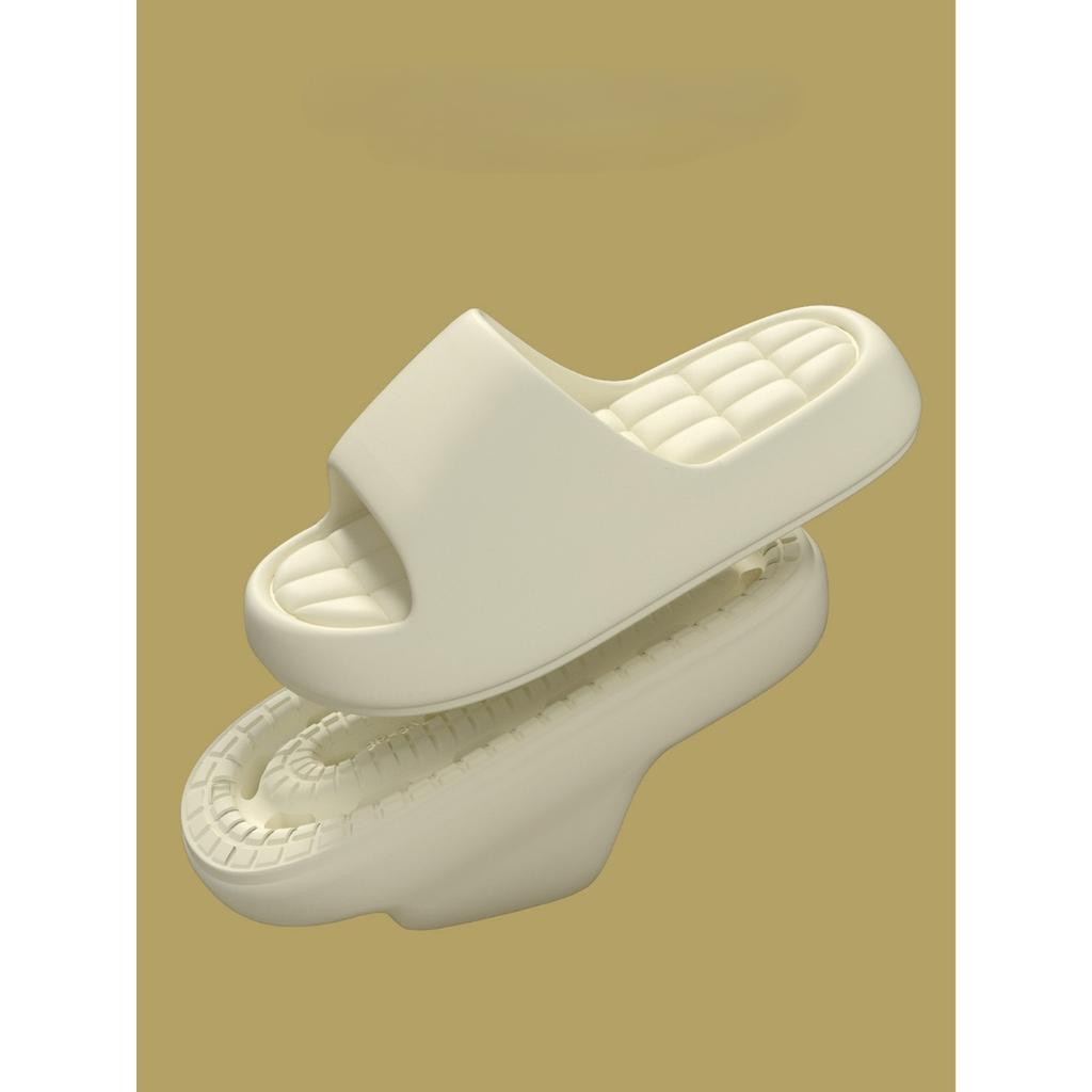 Простые классные тапочки из ЭВА для летних женщин дома, с толстой подошвой и ощущением наступания на фекалии, подходят для домашнего использования, мягкие подошвы, ванная комната