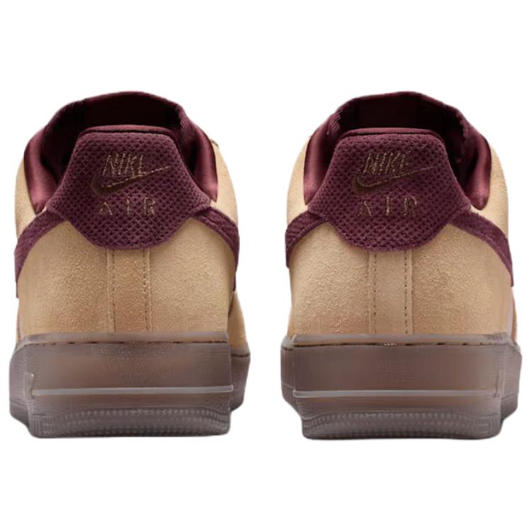 Nike Кроссовки мужские Air Force 1 07 Premium Linen Коричневые Лунный-Частица Норка-Коричневый IQ3408-286