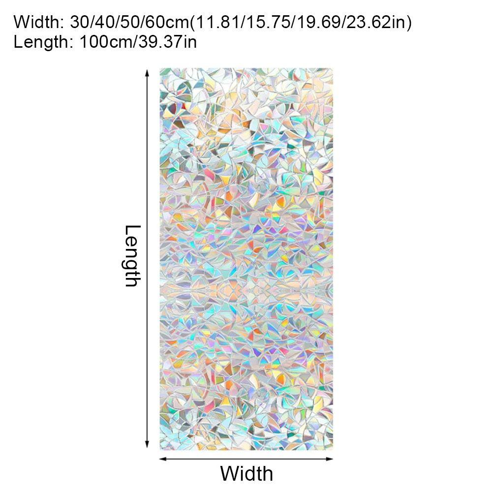 1 рулон 30/40/50/60 см оконной пленки матовые наклейки для конфиденциальности душевые окна радужная декорация