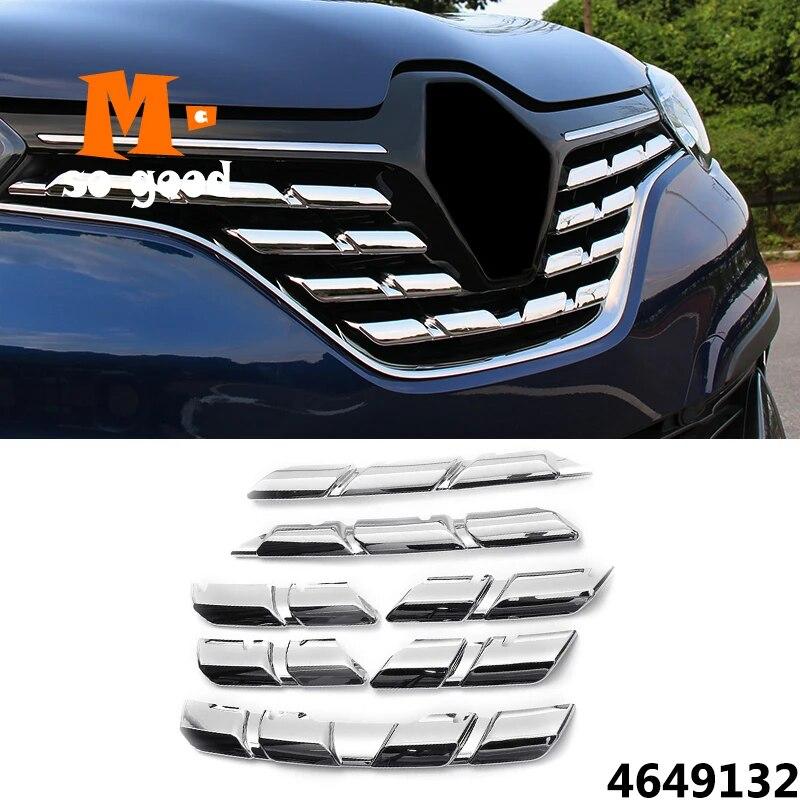 ABS хром для Renault Kadjar, передняя сетка, решетка бампера, накладка, вставка капота, гарнир, молдинг, защита 2015 2016 2017