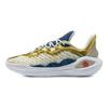 Under Armour Curry 11 Кроссовки унисекс с круглым носком, на шнуровке, нескользящие, износостойкие, низкие, для баскетбола, желто-синие 3026617
