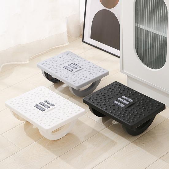 Эргономичная подставка для ног с массажными роликами для ног. Простая сборка. Регулируемый угол. Поддержка осанки. Противоскользящий табурет для ног для офиса и дома.