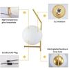 Modern Minimalist Glass Household Table Lamp Nordic Creative Personality Bedroom Bedside Lamp Hoom Decoration Ball Desk Light