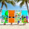 Мультяшная I-Incredibox S-Sprunki Полотенце Пляжное Полотенце Дорожное Легкое Приятное для Кожи Для Бассейна Пляжа Кемпинга Круиза Лето