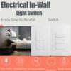Tuya Zigbee Intelligent Home Switch SpringBack Light Switch Voice Control APP Wireless Remote Control Switch Compatible