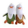 Peeled Banana Duck Plush Duck Keychain Soft Backpack Charm Cartoon Stuffed Dolls  Birthday Present