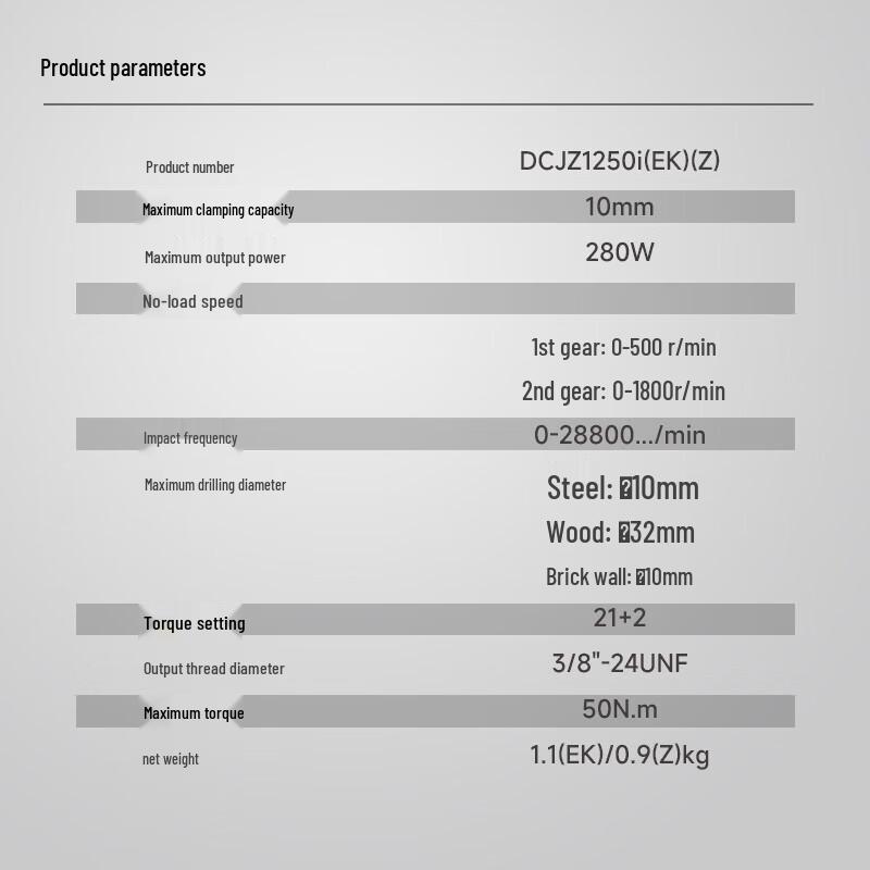Бесщеточный аккумуляторный ударный гайковерт Dongcheng 12V 50 Н·м, штепсель CN (адаптер в комплекте)
