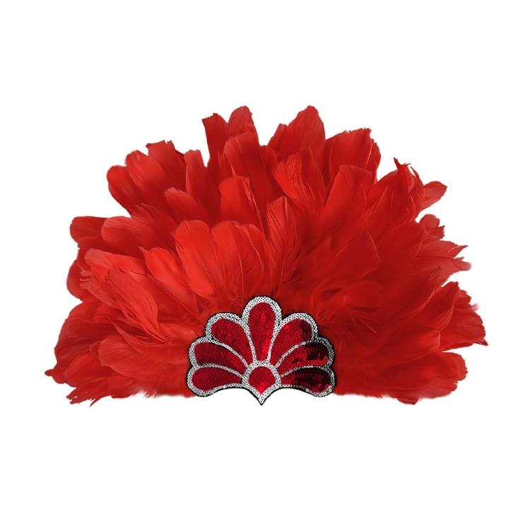 Повязки на голову с перьями и пайетками, головные уборы для Масленицы для девочек, маскарадные аксессуары