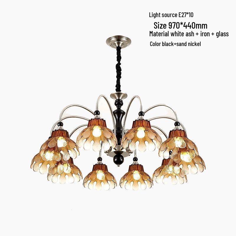 Французская романтическая люстра в стиле середины века для гостиной и спальни
