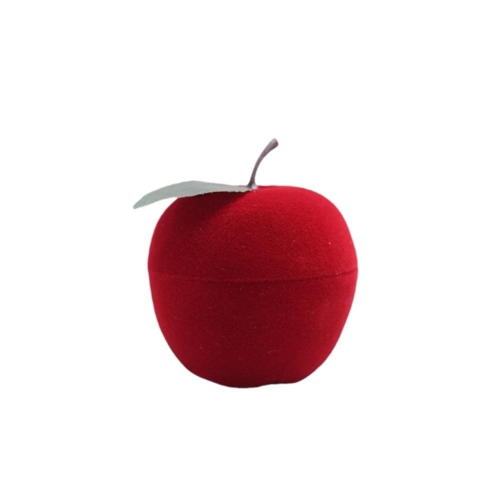 Anti-collision Cherry Necklace Organizer Pineapple Strawberry Fruit Ring Box Peach Orange Flocked Jewelry Box