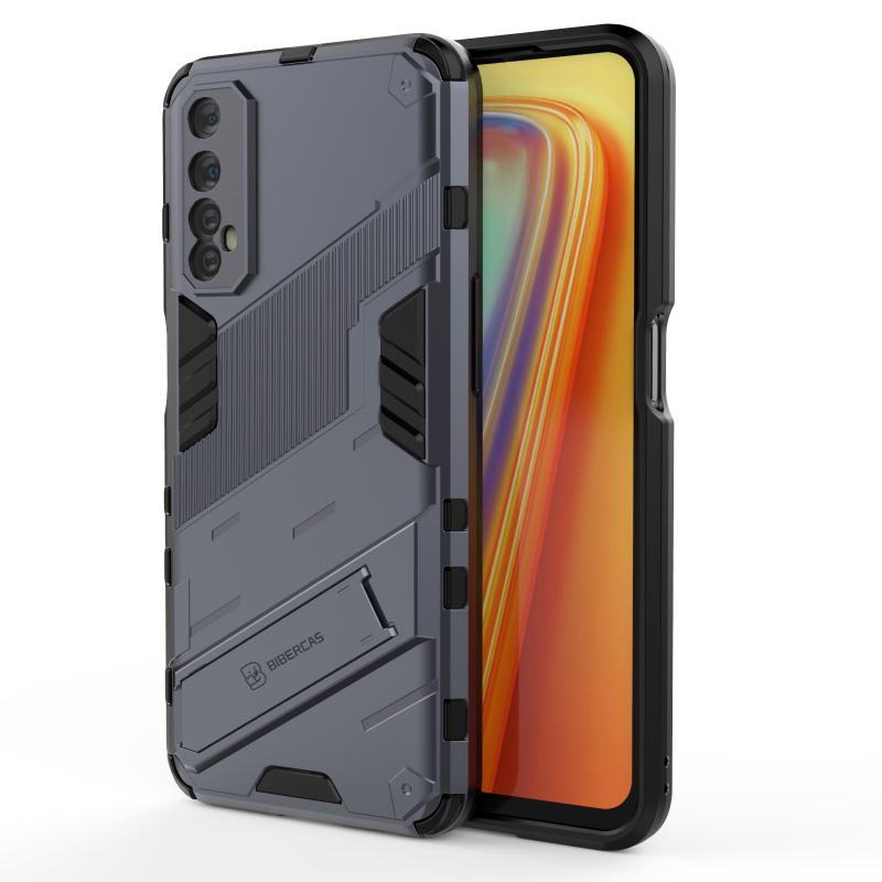 For OPPO Realme 7 Pro 4G Armor Shockproof Phone Case Back Cover Magnetic Kickstand Anti-Fall Protect Cases Coque