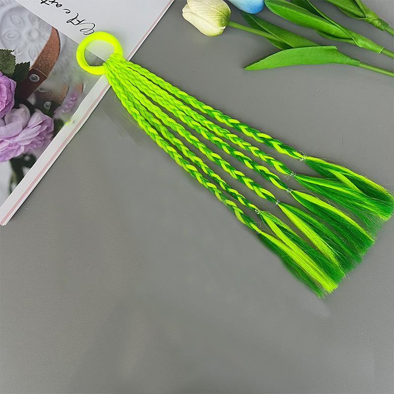 1 шт. милые девушки цветные грязные косички парики конский хвост повязки резинки для волос головные уборы детские аксессуары для волос