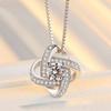 Four-leaf Clover Zircon Necklace Women's Niche Popular Light Luxury Pendant High-end