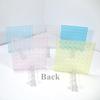 Нетоксичный 1 шт. 16x16 точек Двусторонняя базовая пластина Высокопрозрачная базовая пластина Для строительных блоков Игрушки Kid City Пластиковые блоки