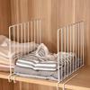 Metal Closet Divider White Closet Separator Space Saving Wardrobe Divider  For Clothes