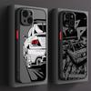 Чехол для телефона Apple iPhone 15 16 17 14Plus XS Max 7 8 13 Mini 12 13 11 Pro Max Мягкий чехол Гоночный автомобиль Крутой