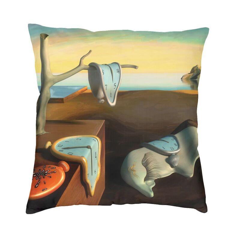 The Persistence Of Memory Cushion Cover 45X45Cm Salvador Dali Painting Art Velvet Cute Pillow Cases For Sofa Home Decor