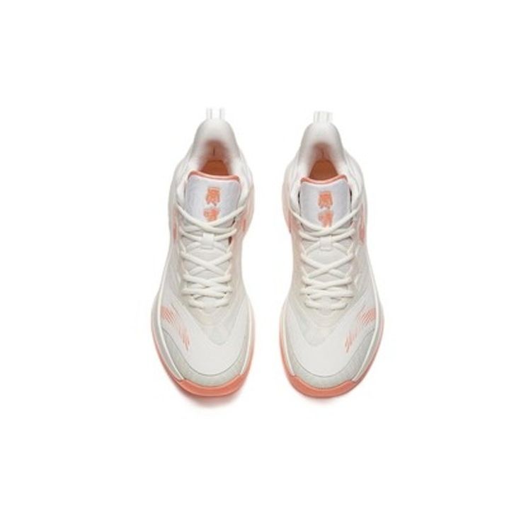 Anta Tiger Roar удобные спортивные амортизирующие нескользящие износостойкие баскетбольные кроссовки средней высоты мужские баскетбольные кроссовки белые розовые 112211601Q-5