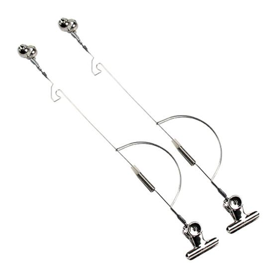 2/3/5 шт. Рыболовный колокольчик-сигнализатор, Универсальный для пресной и морской воды, Тип зажима из нержавеющей стали, Рыболовный