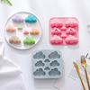 1 шт., 8 полостей, мультяшное облако, силиконовая форма, сделай сам, свеча, смола, штукатурка, форма для изготовления