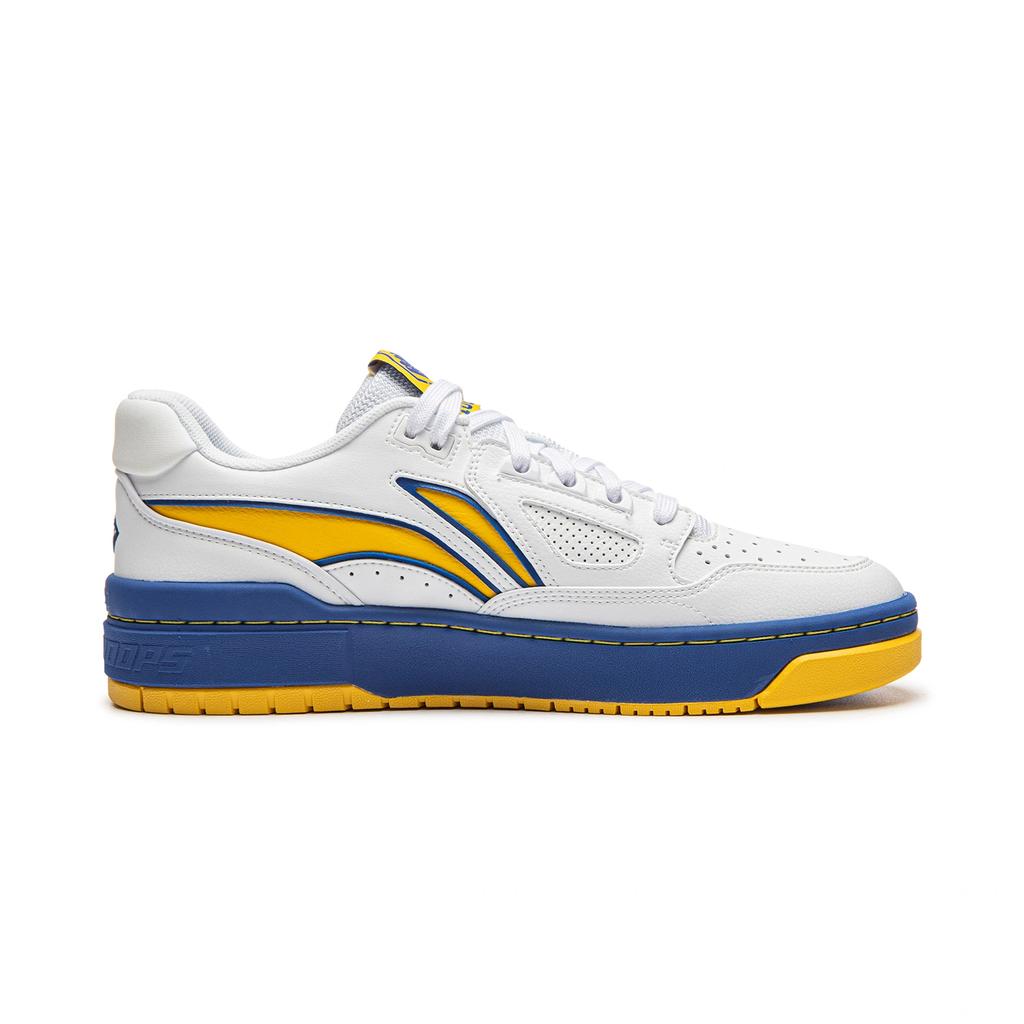 Мужские кроссовки Li-Ning Коллекция для баскетбола Скейт-обувь Мужская низкая стандартная Белый/Спектральный желтый