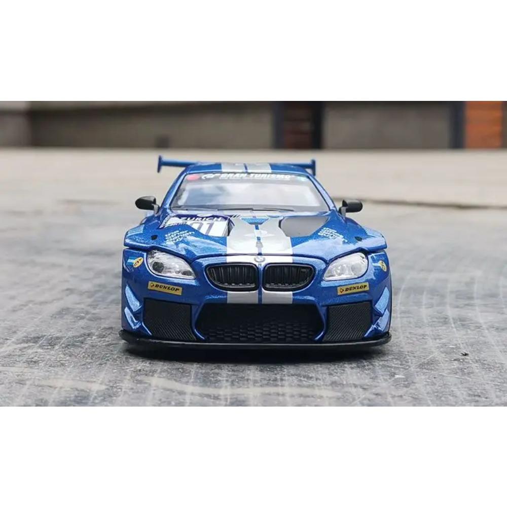 1/32 BMW M6 GT3 Раллийный Автомобиль Сплав Модель Автомобиля Игрушка Литье под Давлением Звук и Свет Автомобильные Игрушки для Детей Транспортное Средство