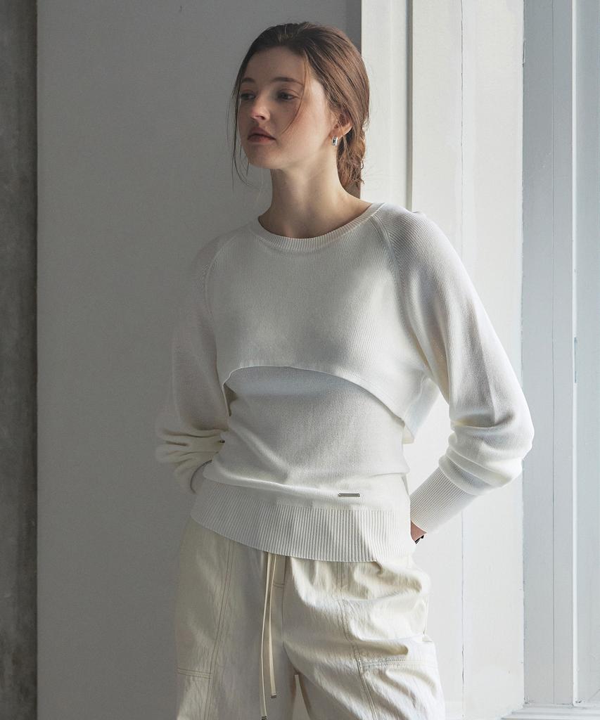 ARTID Layered Setup Knit_White