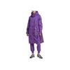 Loose Fit Sports Hooded Mid-Length Jacket Women Jackets Purple HI6089