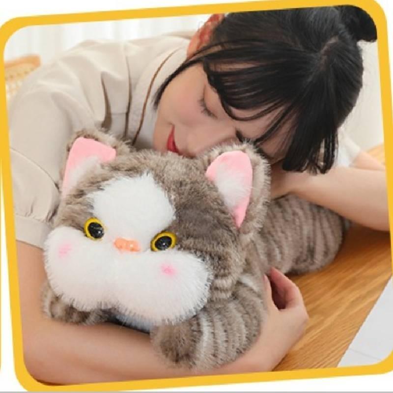 Милая плюшевая игрушка кошка с висячими ушками, мягкий ПП хлопок, детская подушка для комфорта, мягкая игрушка