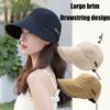 Мужская и женская портативная шляпа от солнца с широкими полями, пляжная кепка, рыбацкая кепка, шляпа-ведро