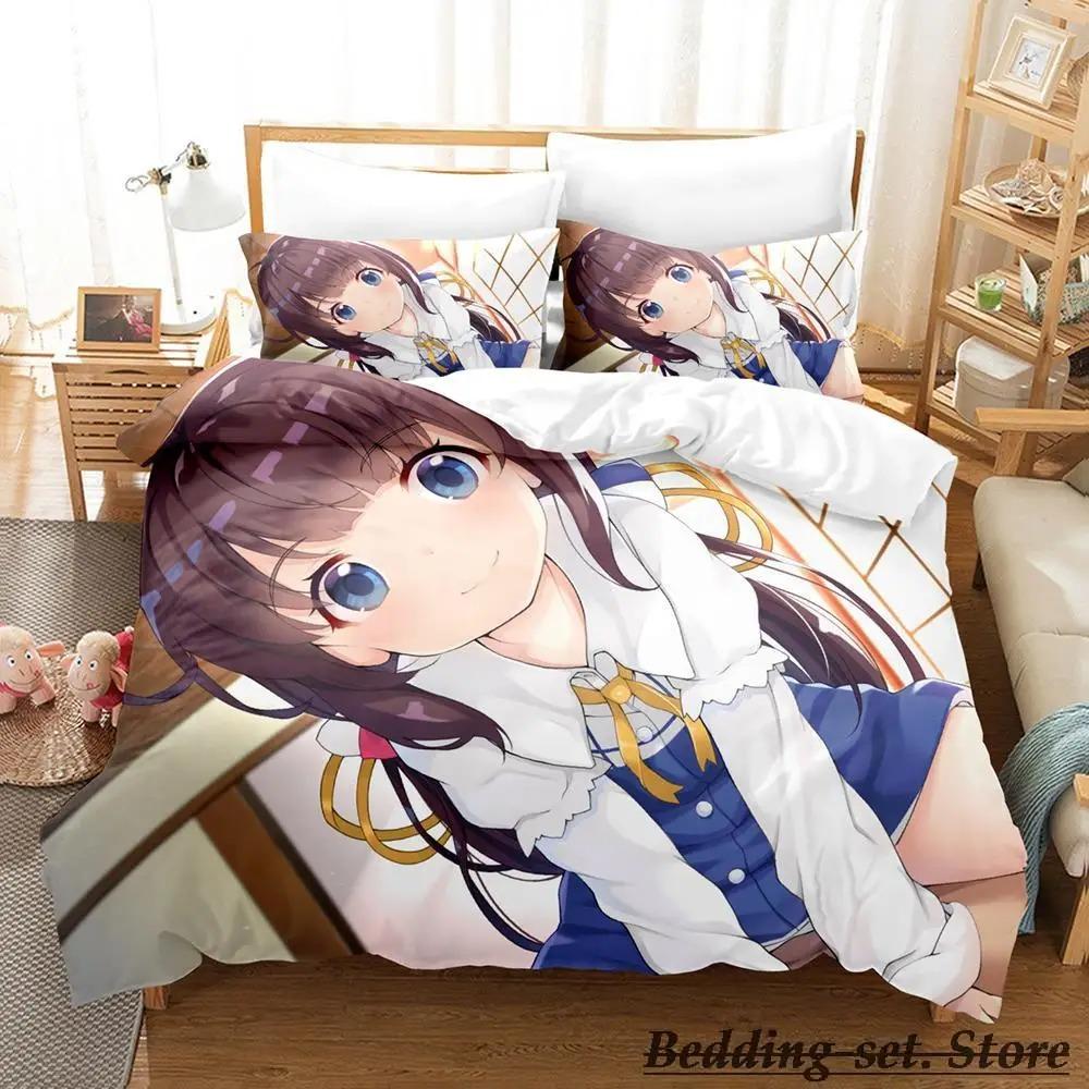 The Ryuo's Work Is Never Done! Bedding Set Single Twin Full Queen King Size Bed Set Adult Kid Bedroom Duvetcover Sets Anime