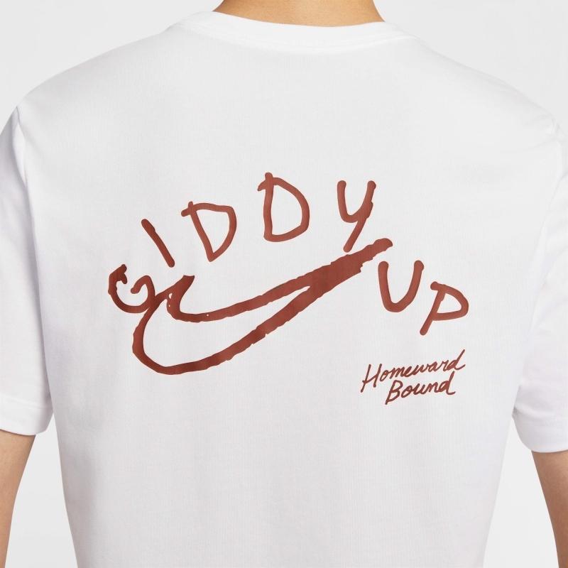 Nike DF Логотип Западных Штатов Футболка с круглым вырезом Спортивная дышащая с коротким рукавом Мужские футболки Белая HJ3663100