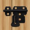 Stainless Steel Stainless Steel Door Latch With Screws Gate Safety Lock  Bathroom Door