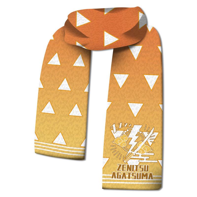 Anime Print Kimetsu No Yaiba Kamado Tanjirou Velvet Scarves Autumn Winter Scarf