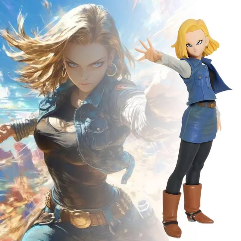 Stunning Seven Dragon Balls Super Saiyan Figurine Android 17 And 18 Pvc Model