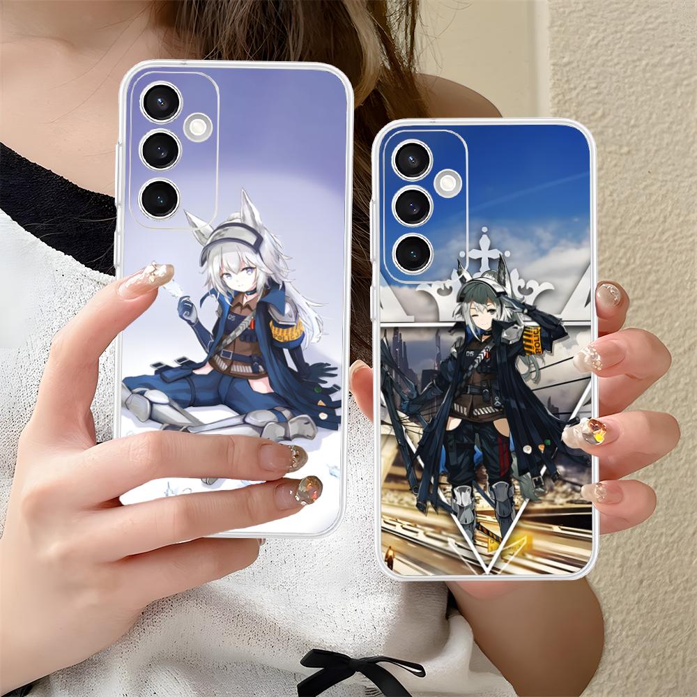 Arknights Grani Прозрачный чехол для мобильного телефона для Samsung Galaxy S25 S24 S23 S22 S21Plus FE Ultra Цветная накладка