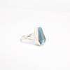 Натуральный Голубой Топаз Драгоценный Камень 925 Стерлинговое Серебро Ювелирные Изделия Ручной Работы Кольцо-Ватник RR-47-8