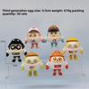 Egg Party Game Character Model Dolls Set With Fun Style For Playroom And Office Decor