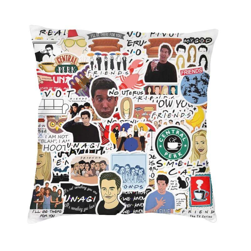 Friends Classic TV Show Cushion Cover Doublesided Print Throw Pillow Case for Sofa Custom Pillowcase Decoration