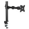 Amazon Basics Monitor Arm, Single Monitor, 13-30 Inch (Supports Up To 10kg), Height Adjustable, Desk Mount, Steel, 1 Piece, Black
