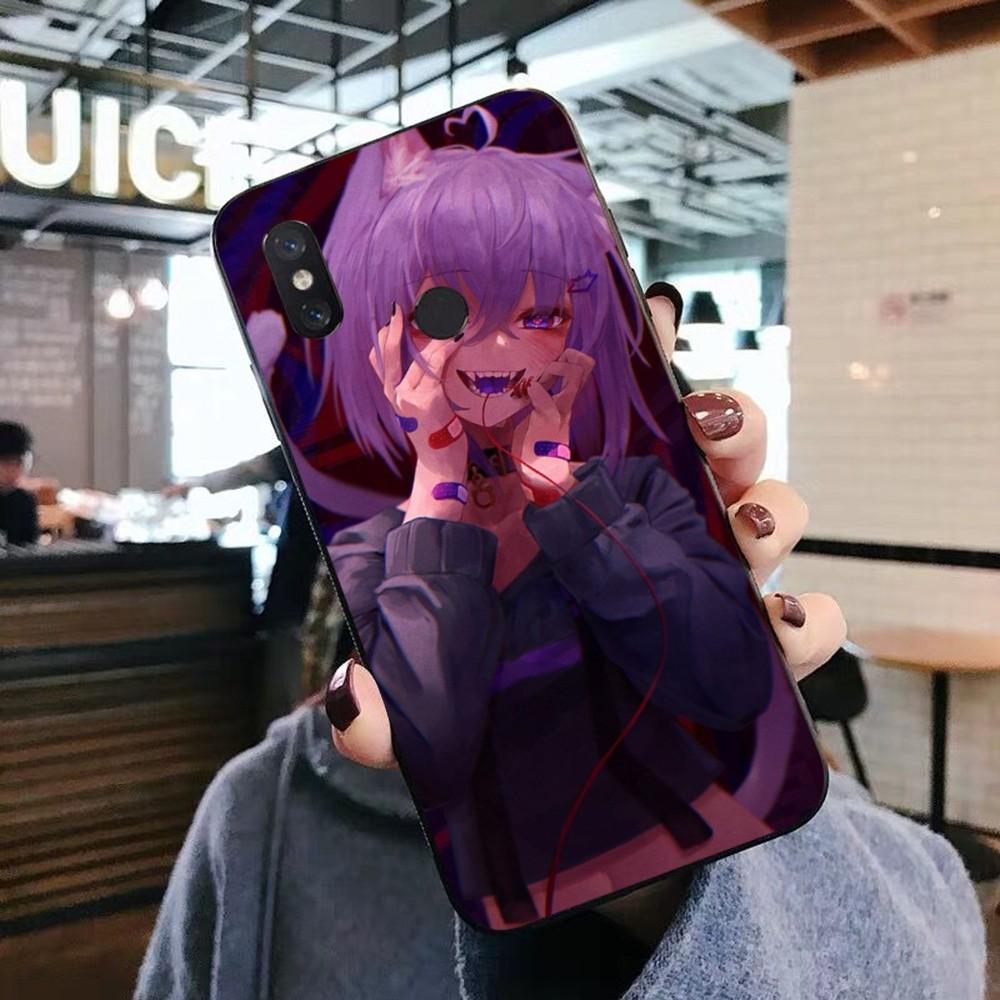 Чехол для телефона Kawaii Nekomata Okayu для Xiaomi Mi 5X 8 9 10 11 12 lite pro 10T PocoX3pro PocoM3 Note 10 pro lite