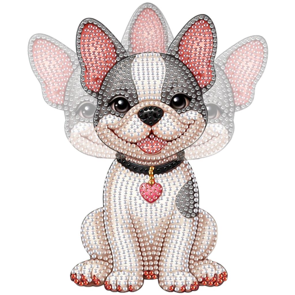 2D Flat DIY Cat Acrylic Shaking Head Table Top Diamond Painting Ornament Kits for Adults/Beginners Gift Idea Home Decor