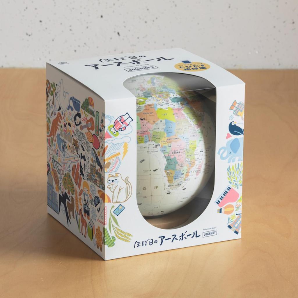 Hobonichi Hobonichi Earth Ball Journey A Earth Ball with Countries of the World Colorfully Hold the App Over It and Information About the World Will