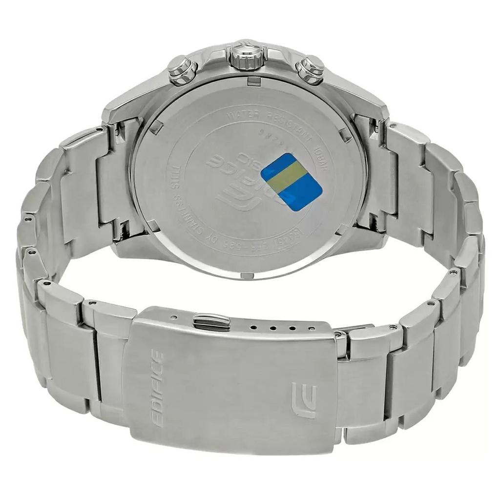 Серебристые часы с хронографом мужские, Silver Chronograph Men's Watch, Casio