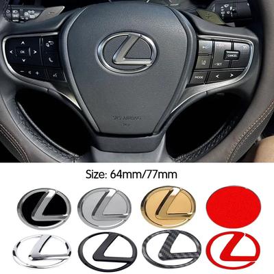 Для ES240 ES250 ES350 IS250 IS300 RX270 GS NX300 RX300 RX350 RX400H 64/77мм Наклейка-крышка эмблемы рулевого колеса Автомобильный значок