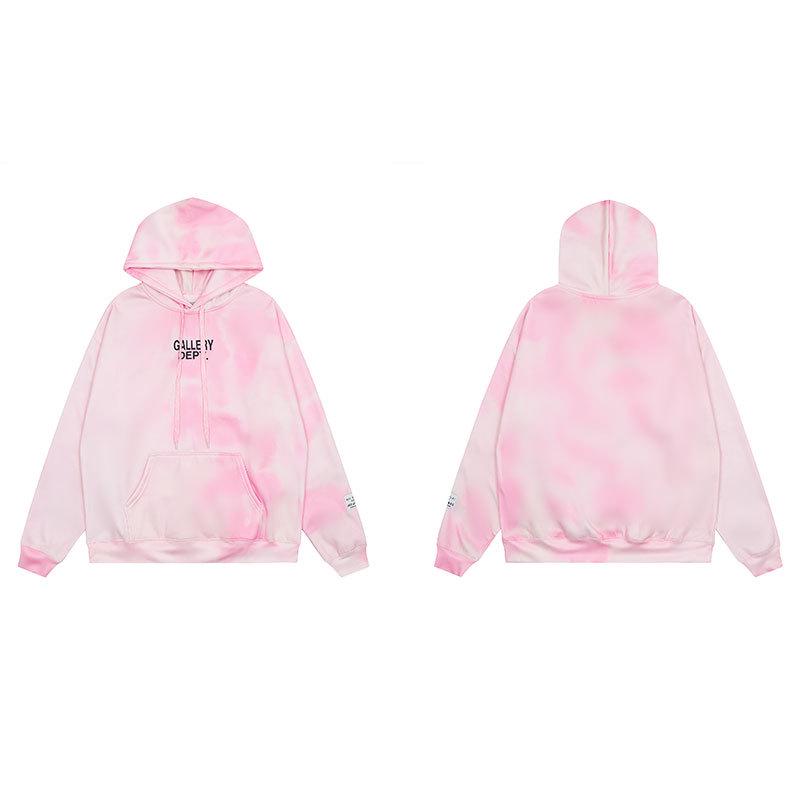 GALLERY DEPT Ink Splatter Graffiti Unisex Cotton Hoodie Set - Autumn Loose Fit